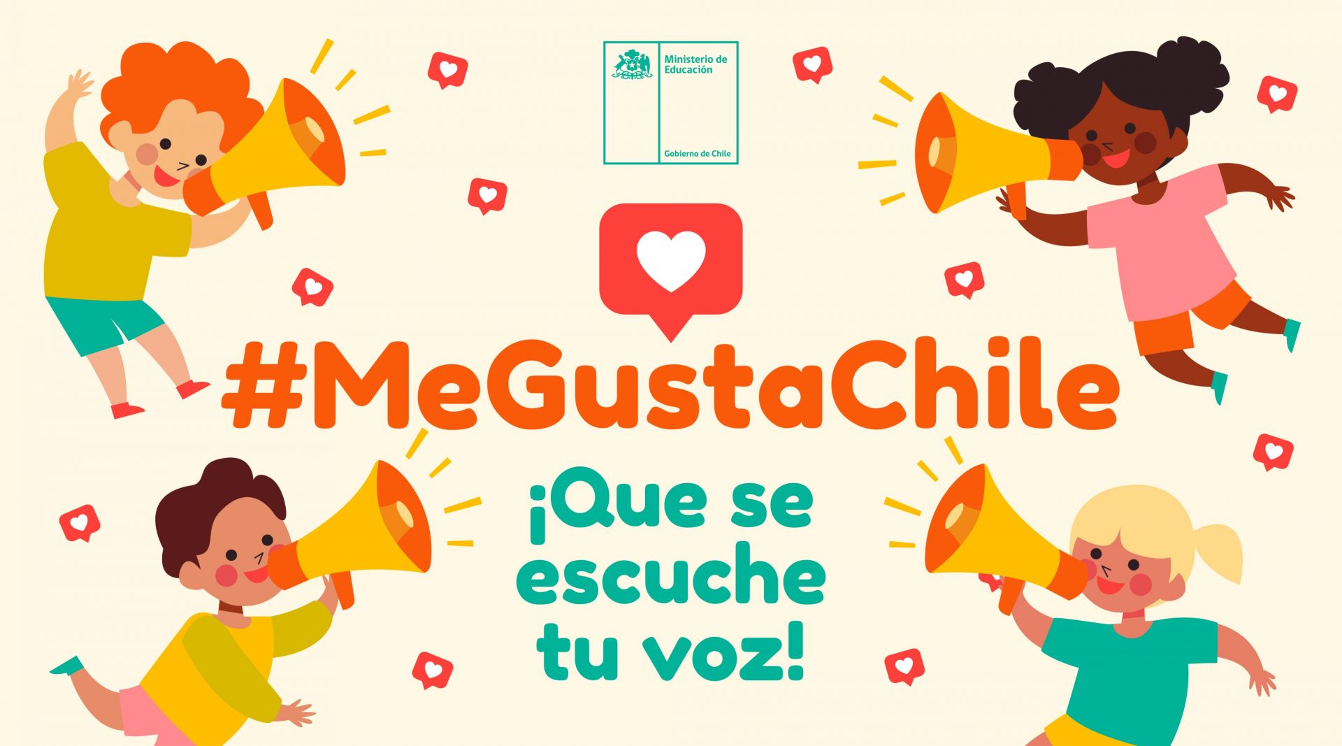 Mineduc lanza iniciativa #MeGustaChile para darle voz a los niños del país